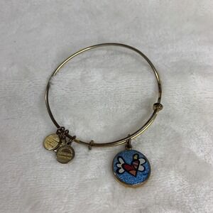 Alex and Ani Britto Designer Special Edition Heart with Wings Charm Bracelet